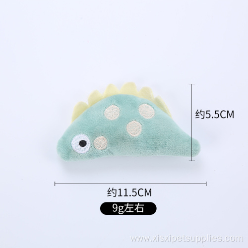 cute dinosaur shape plush cat toy cat products